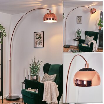 Baloca floor lamp, Arch lamps copper, black, 1-light source