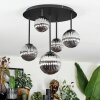 Chehalis ceiling light, globe light Smoke-coloured, 5-light sources