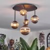 Chehalis ceiling light, globe light Smoke-coloured, 5-light sources