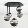 Chehalis ceiling light, globe light Smoke-coloured, 5-light sources