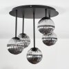 Chehalis ceiling light, globe light Smoke-coloured, 5-light sources