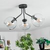 Koyoto ceiling light, globe light 42 cm clear, 3-light sources