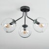 Koyoto ceiling light, globe light 42 cm clear, 3-light sources
