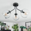 Koyoto ceiling light, globe light 42 cm clear, 3-light sources