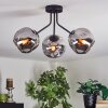 Ripoll ceiling light, globe light Smoke-coloured, 3-light sources