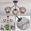 Ripoll ceiling light, globe light Smoke-coloured, 3-light sources