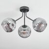 Ripoll ceiling light, globe light Smoke-coloured, 3-light sources