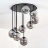 Gastor ceiling light, globe light Smoke-coloured, 9-light sources