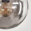 Gastor ceiling light, globe light Amber, Smoke-coloured, 9-light sources