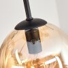 Gastor ceiling light, globe light Amber, 9-light sources