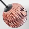 Ripoll ceiling light, globe light gold, coppery, Smoke-coloured, 3-light sources