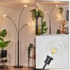 Nikkala floor lamp black, 3-light sources