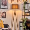 Soungou floor lamp Ecru, matt nickel, 1-light source