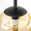 Chehalis ceiling light, globe light Amber, clear, Smoke-coloured, 5-light sources