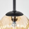 Chehalis ceiling light, globe light Amber, clear, Smoke-coloured, 5-light sources