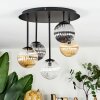 Chehalis ceiling light, globe light Amber, clear, Smoke-coloured, 5-light sources