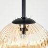 Chehalis ceiling light, globe light 45 cm Amber, 5-light sources