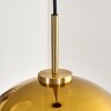 Koyoto hanging light, globe light, pendant light gold, black, 1-light source