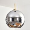 Koyoto hanging light, globe light, pendant light gold, black, 1-light source