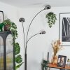 Nikkala floor lamp chrome, black, 3-light sources