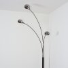Nikkala floor lamp chrome, black, 3-light sources