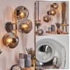 Ripoll globe light, wall light gold, black, 3-light sources