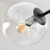 Koyoto ceiling light, globe light 52 cm clear, 5-light sources