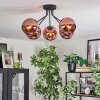 Koyoto ceiling light, globe light 52 cm coppery, 5-light sources