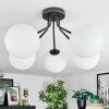Gastor ceiling light, globe light 52 cm white, 5-light sources