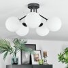 Gastor ceiling light, globe light 52 cm white, 5-light sources