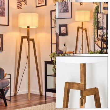 Soungou floor lamp Ecru, black, 1-light source