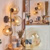 Gastor globe light, wall light gold, black, 3-light sources