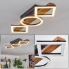 Tavon ceiling light LED Dark wood, black, 1-light source