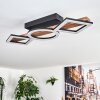 Tavon ceiling light LED Dark wood, black, 1-light source