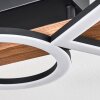 Tavon ceiling light LED Dark wood, black, 1-light source