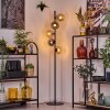 Koyoto floor lamp 31 cm Amber, chrome, Smoke-coloured, 5-light sources