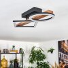 Tavon ceiling light LED Dark wood, black, 1-light source