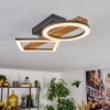 Tavon ceiling light LED Dark wood, black, 1-light source