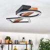 Tavon ceiling light LED Dark wood, black, 1-light source