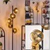 Ripoll floor lamp gold, clear, 5-light sources