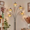 Chellas floor lamp black, 5-light sources