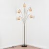 Cavaca floor lamp matt nickel, black, 5-light sources