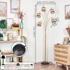 Ramila floor lamp brass, black, 5-light sources
