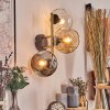 Ripoll globe light, wall light gold, black, 3-light sources