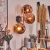 Ripoll globe light, wall light gold, black, 3-light sources