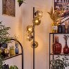 Ripoll floor lamp chrome, clear, Smoke-coloured, 5-light sources