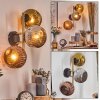 Ripoll globe light, wall light gold, black, 3-light sources