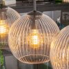 Koyoto hanging light, globe light, pendant light clear, 4-light sources