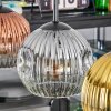 Ripoll hanging light, globe light, pendant light gold, clear, coppery, Smoke-coloured, 4-light sources