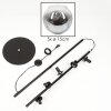 Ripoll floor lamp chrome, clear, Smoke-coloured, 5-light sources